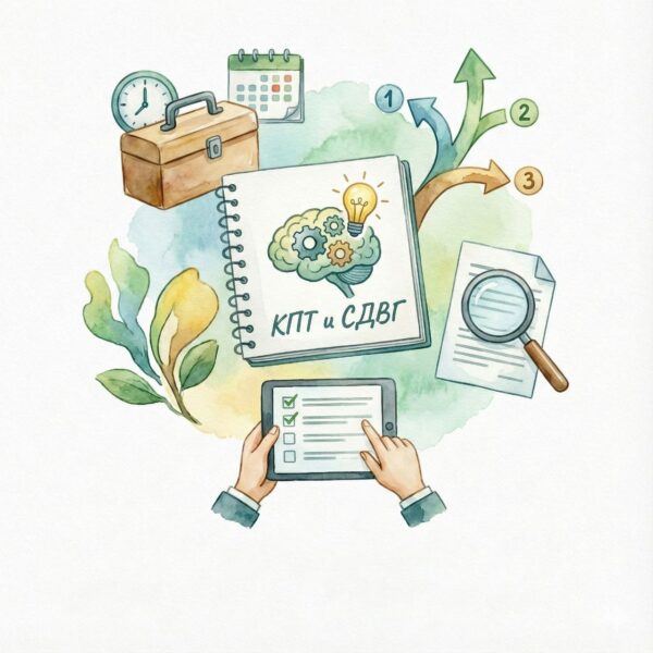 Мастерская: Когнитивно поведенческая терапия в работе с синдромом дефицита внимания и гиперактивности у взрослых (СДВГ)